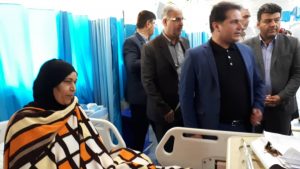بازدید مدیرکل بیمه سلامت خوزستان از بیمارستان طالقانی آبادان
